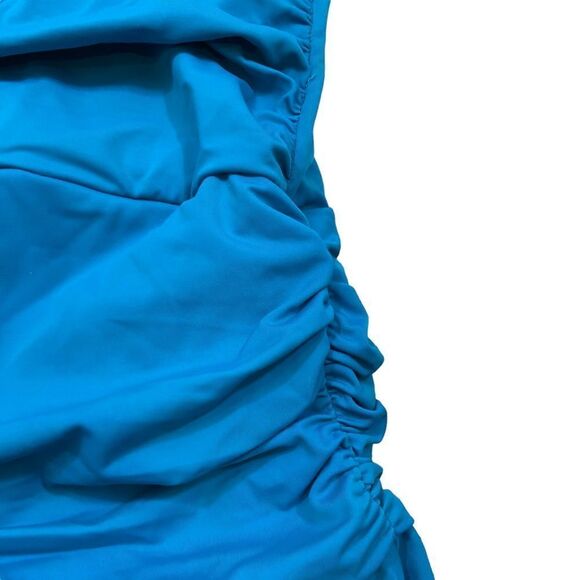 New without Tags Swimsuits for All Turquoise One Piece Swim Suit with Skirt 8 - Picture 2 of 10